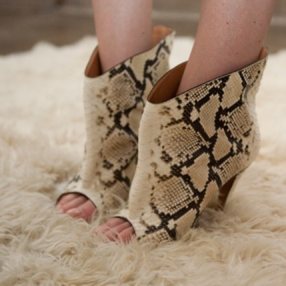 Maison Margiela snakeskin boots